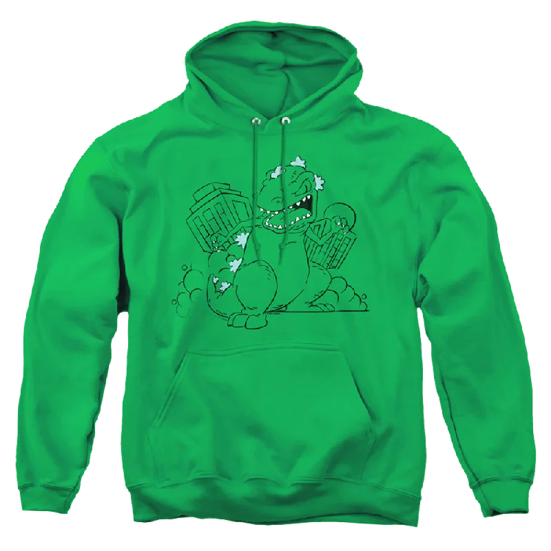 cozy hoodie for cold weatherRugrats Reptar Destroys City - Pullover Hoodie