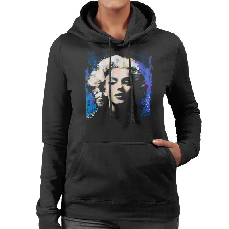 high-quality athletic sweatshirtSidney Maurer Original Portrait Of Marilyn Monroe Short Curls Women's Hooded Sweatshirt