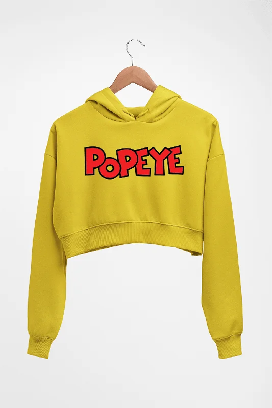 comfy athletic hoodiePopeye Crop HOODIE FOR WOMEN