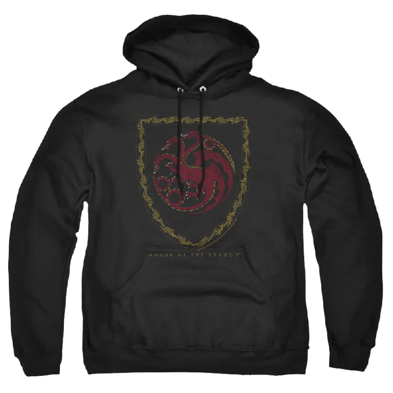 premium zip-up hoodieHouse of the Dragon Dragon Shield Vintage Dark - Pullover Hoodie