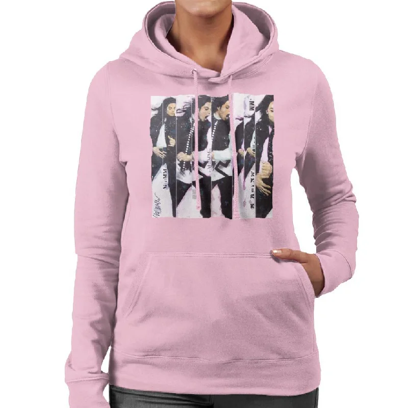 luxe gym hoodieSidney Maurer Original Portrait Of Michael Jackson 90s Women's Hooded Sweatshirt