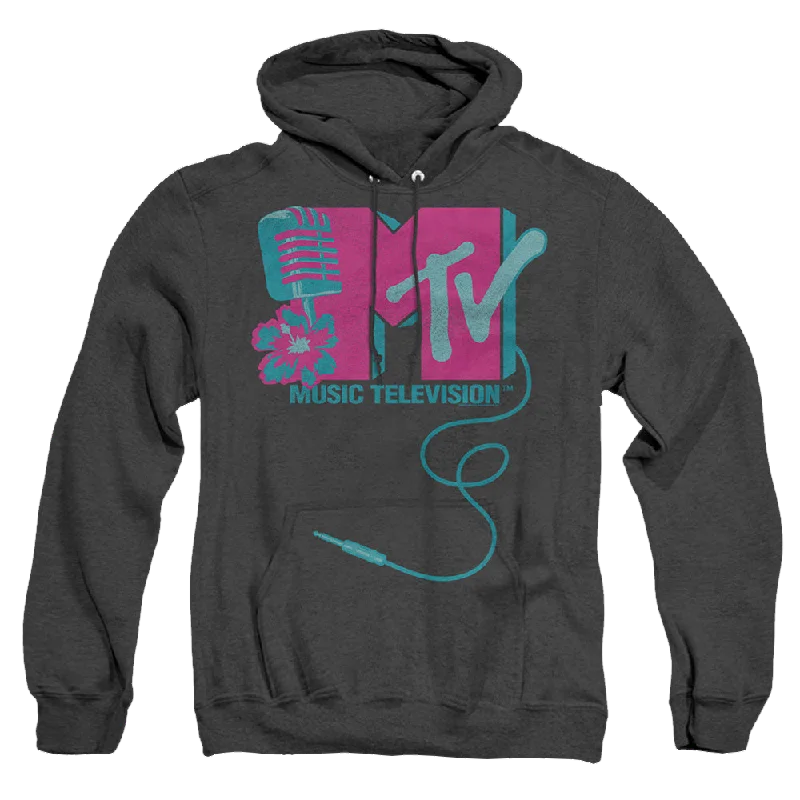 street style hoodieMTV Microphone Logo - Heather Pullover Hoodie