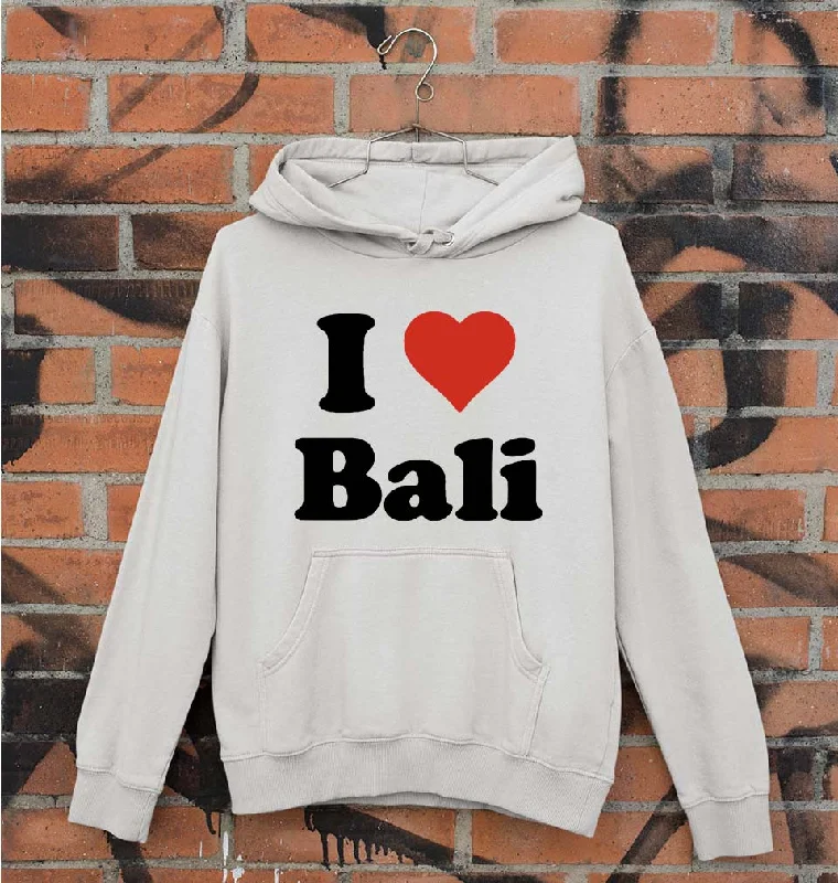 cozy hooded jacketI Love Bali Unisex Hoodie for Men/Women