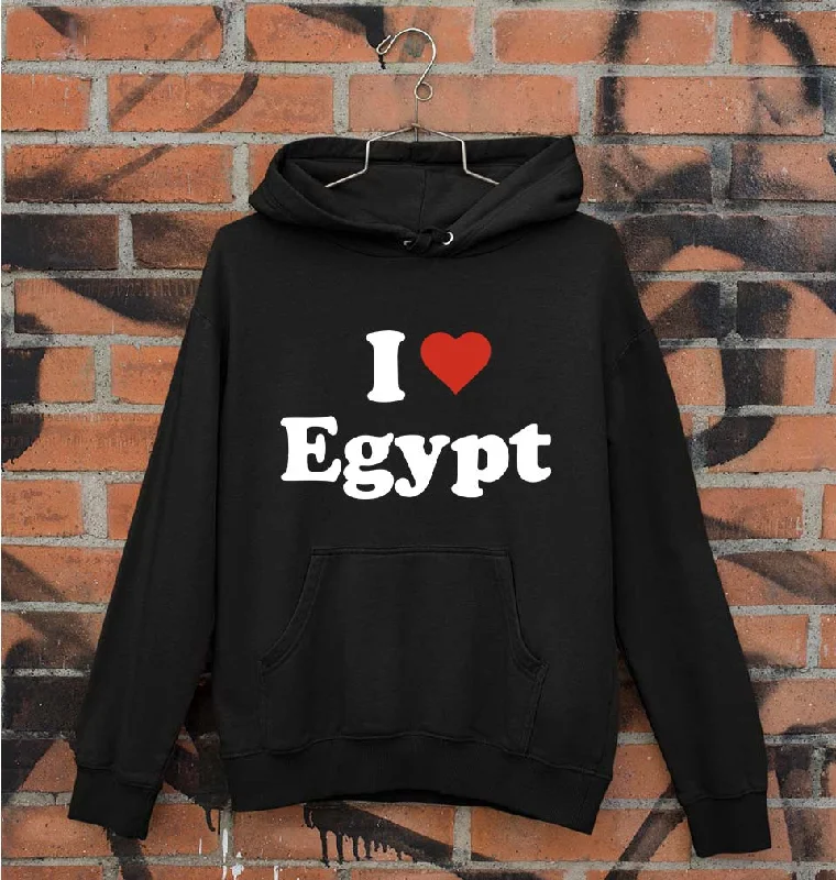 graphic hooded sweatshirtI Love Egypt Unisex Hoodie for Men/Women