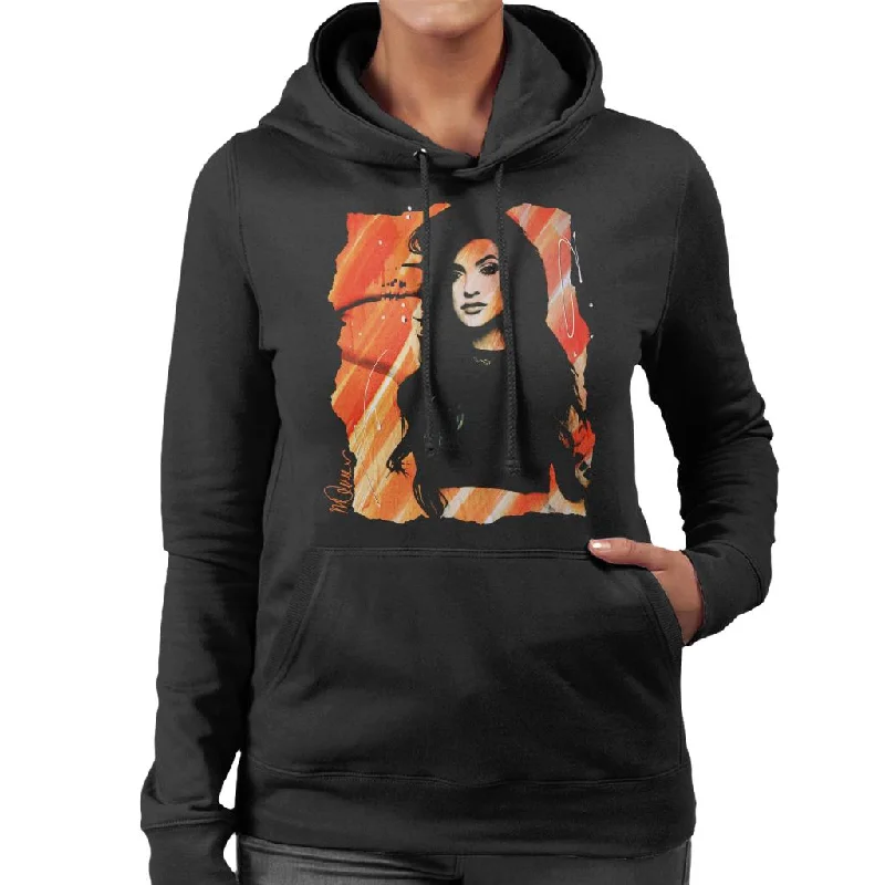 stylish sports hoodieSidney Maurer Original Portrait Of Kendall Jenner Women's Hooded Sweatshirt