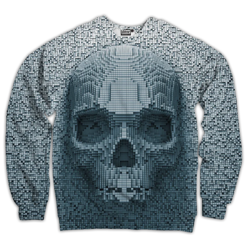 stylish athletic hoodieBlocked Skull Unisex Sweatshirt