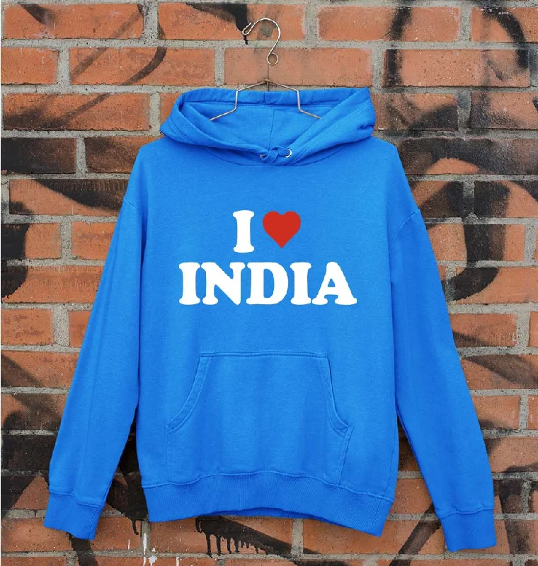 chic hoodieI Love India Unisex Hoodie for Men/Women