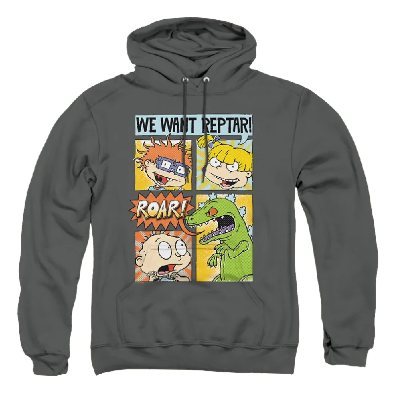 minimalist hooded sweatshirtRugrats We Want Reptar! Comic - Pullover Hoodie