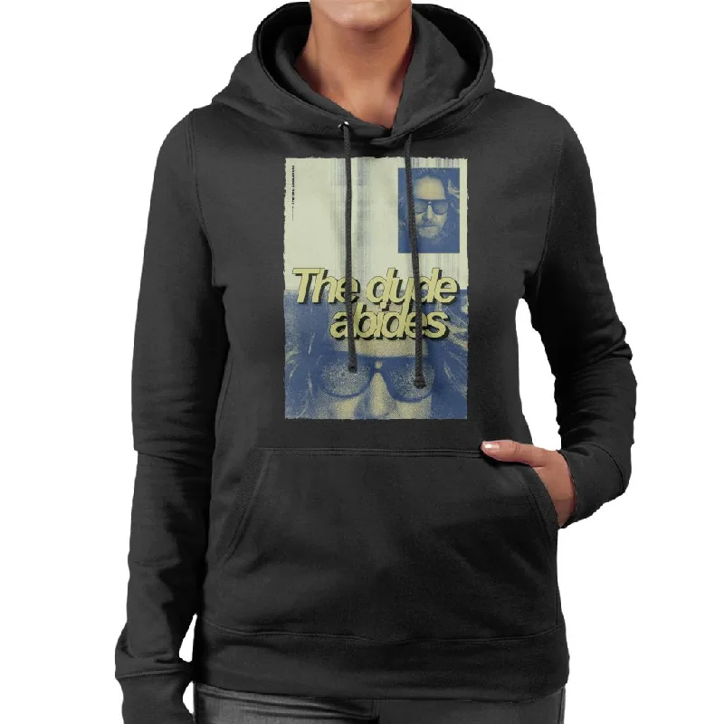 performance hooded sweatshirtThe Big Lebowski The Dude Abides Poster Women's Hooded Sweatshirt