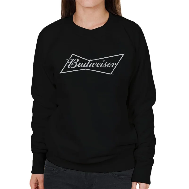 modern sports hoodieBudweiser White Logo Women's Sweatshirt