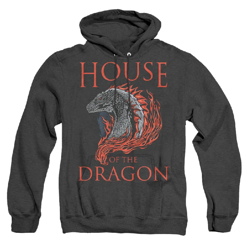 cozy hoodie for cold weatherHouse of the Dragon Hod Dragon Illustration - Heather Pullover Hoodie