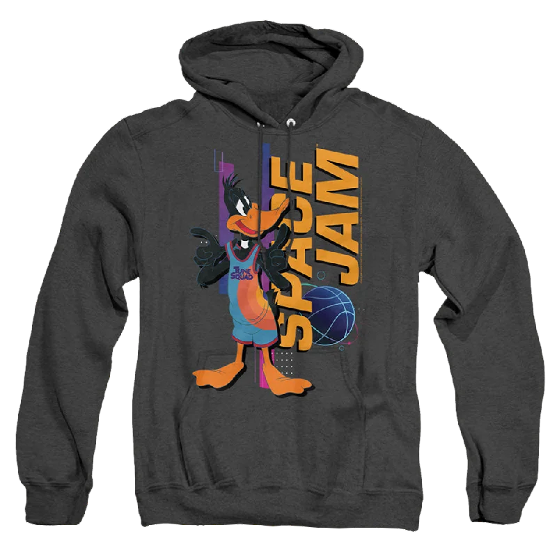 casual hoodie for fallSpace Jam - A New Legacy Daffy Standing - Heather Pullover Hoodie