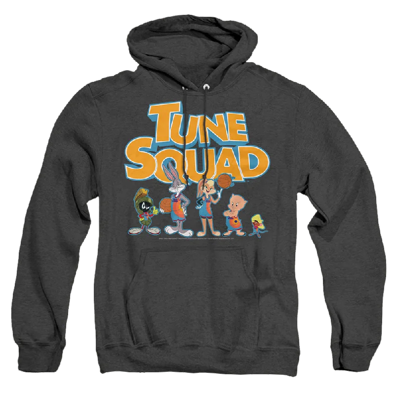 cozy hooded sweatshirtSpace Jam - A New Legacy Tune Squad Letters - Heather Pullover Hoodie