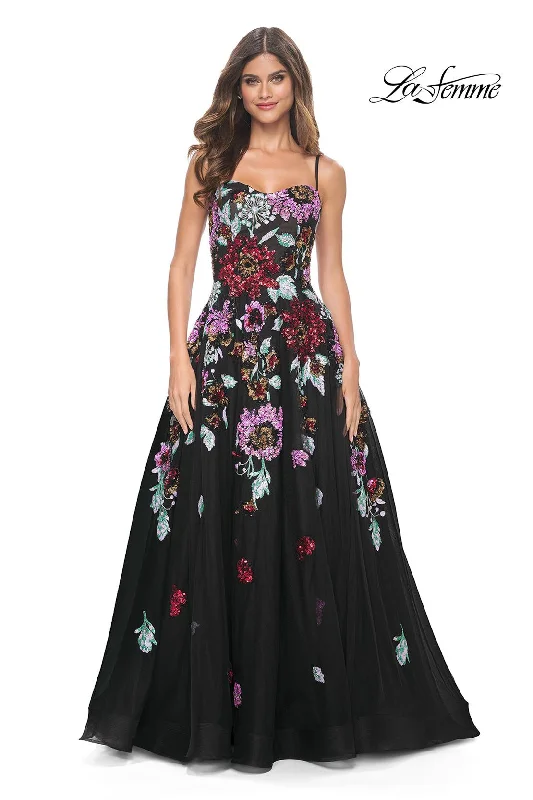 elegant evening dressLa Femme 32019