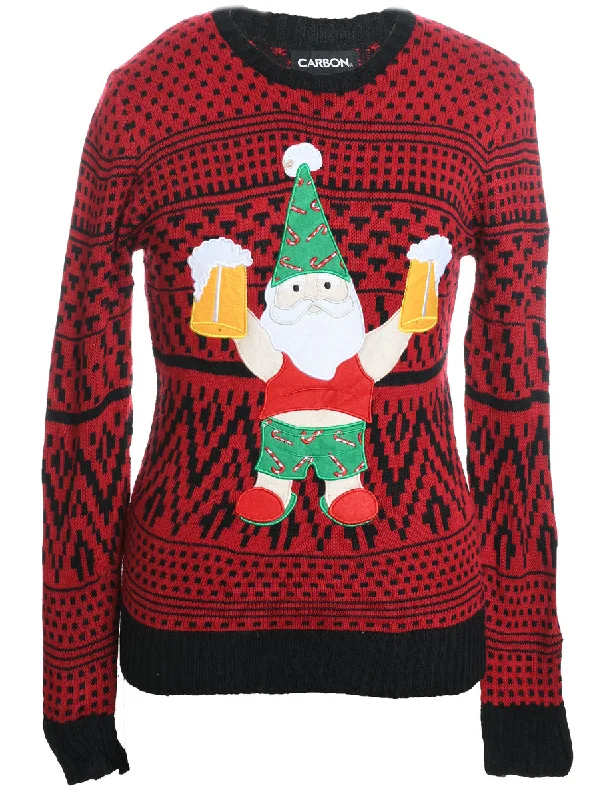 Santa Claus Christmas Jumper - S