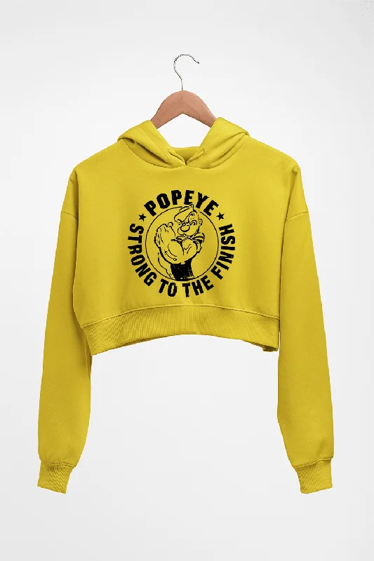 chic workout hoodiePopeye Crop HOODIE FOR WOMEN