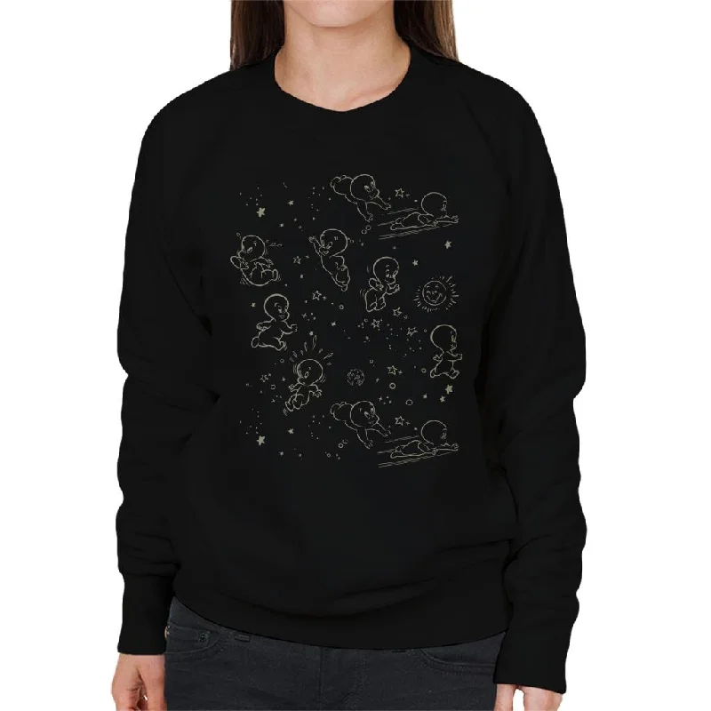 athletic casual sweatshirtCasper The Friendly Ghost Night Stars Women's Sweatshirt