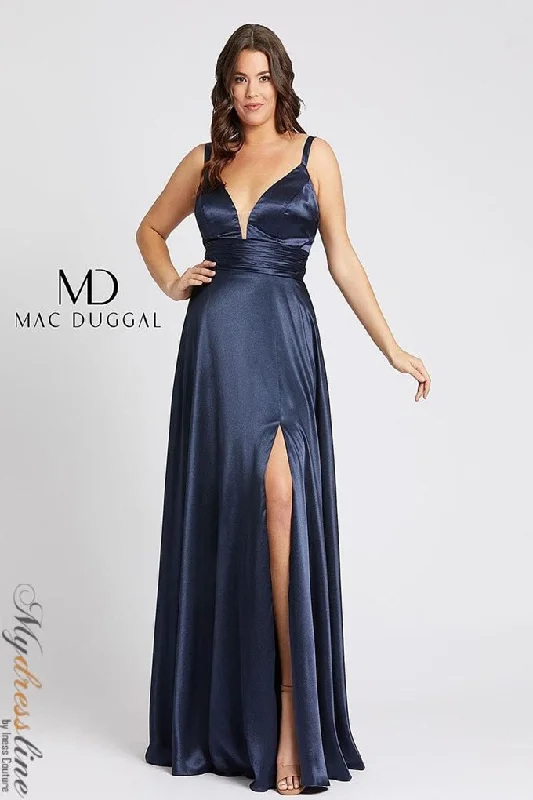 satin midi dressMac Duggal 49044