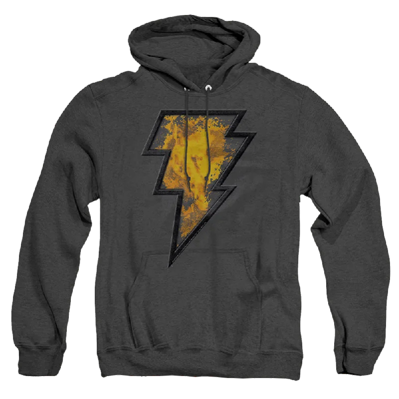 premium hoodieBlack Adam Black Adam Beveled Emblem - Heather Pullover Hoodie