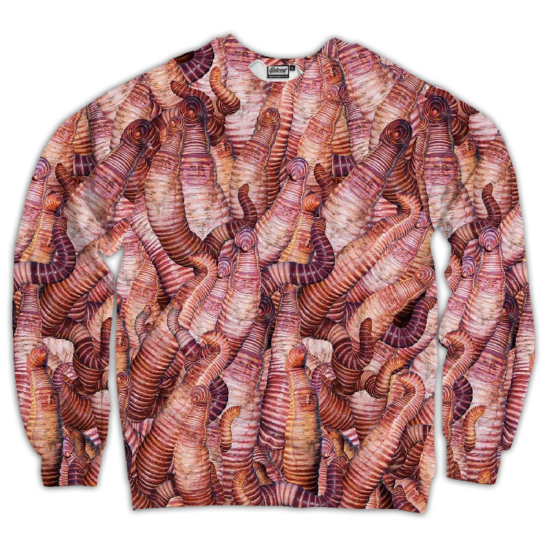 urban activewear hoodieHeidi Klum Worm Pattern Unisex Sweatshirt