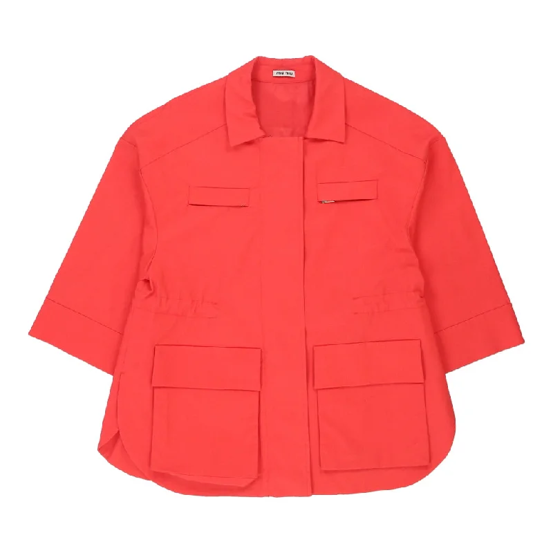 Miu Miu Jacket - Small Red Cotton