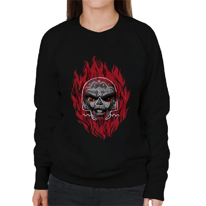 gym ready hoodieChucky Flames Women's Sweatshirt