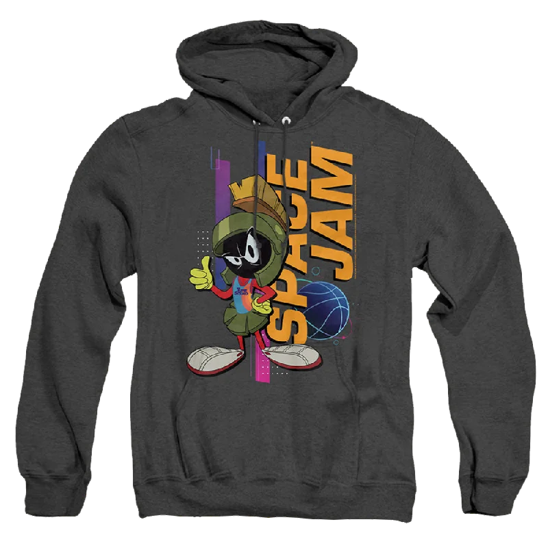 trendy hooded sweatshirtSpace Jam - A New Legacy Marvin Standing - Heather Pullover Hoodie