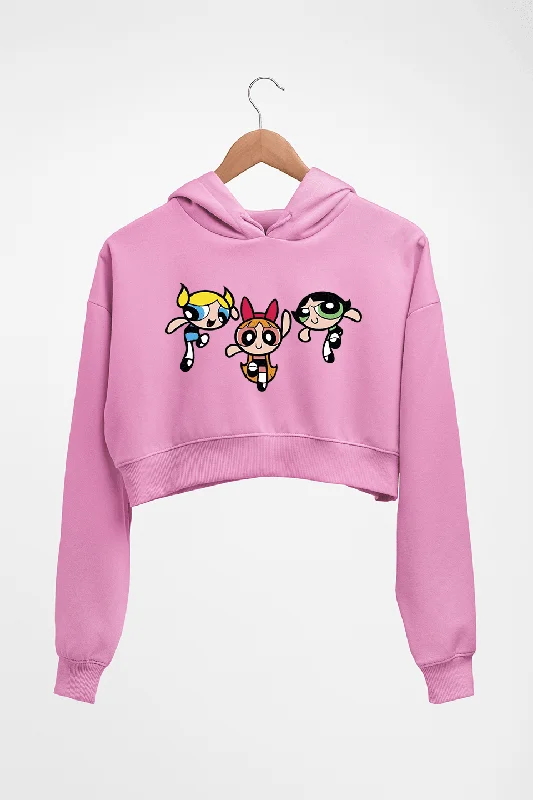 sporty hoodiePowerpuff Girls Crop HOODIE FOR WOMEN