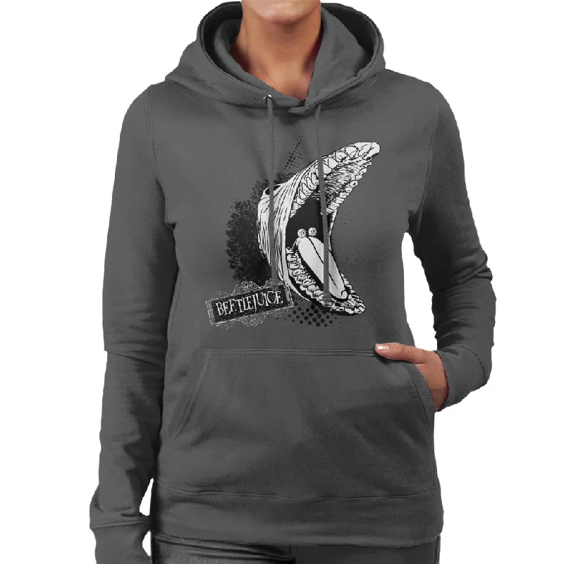 modern athletic hoodieBeetlejuice Barbara Transformed Women's Hooded Sweatshirt