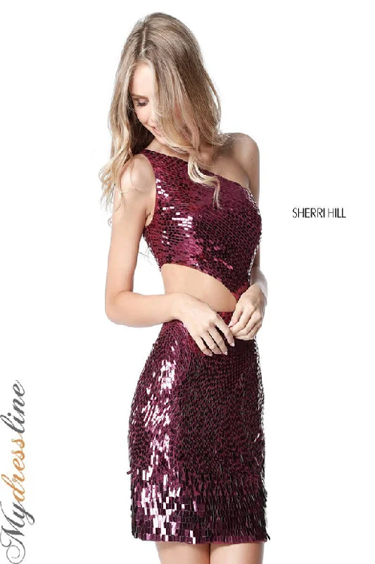 chic wrap dressSherri Hill 51497