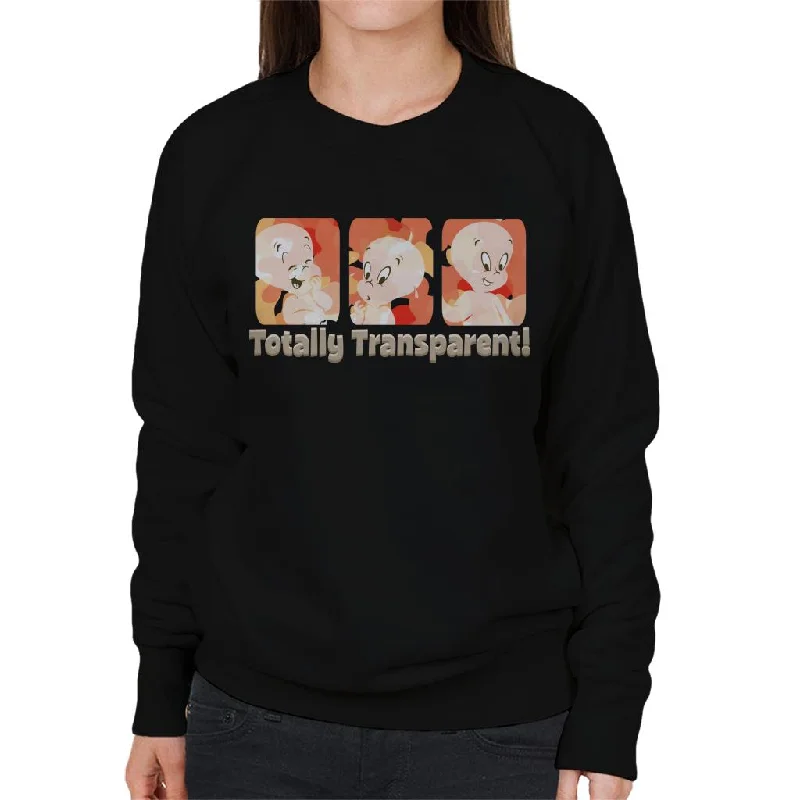 high-quality athletic sweatshirtCasper The Friendly Ghost Totally Transparent Women's Sweatshirt